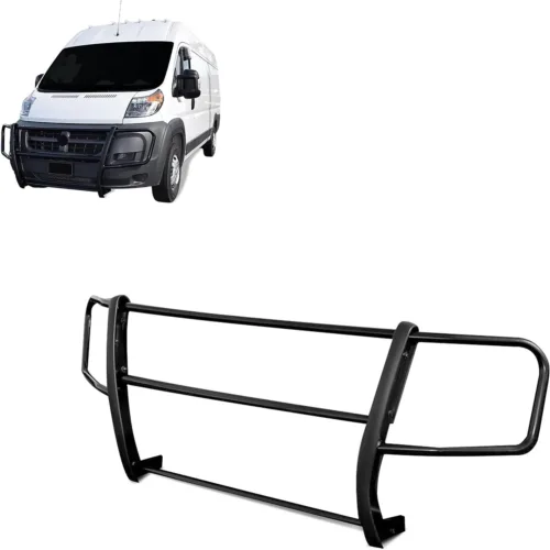 Black Horse Spartan Grille Guard Modular Black Compatible with 2014-2023 Ram Promaster 1500|2014-2023 Ram Promaster