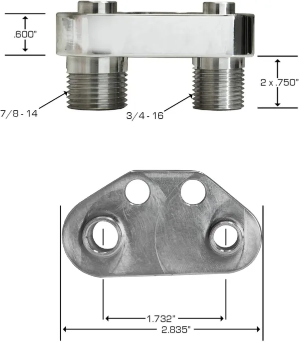 Vintage Air Compressor Block Kit - Image 2