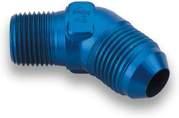 Earl's 982307ERLP 45 Deg. -8 To 1/4" NPT Adapter, 1 Pack