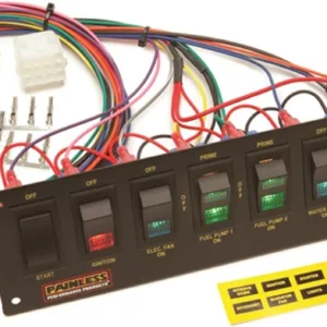 Painless Performance 50201 Dash Mount 8-Switch Panel for use with 50001 Harness