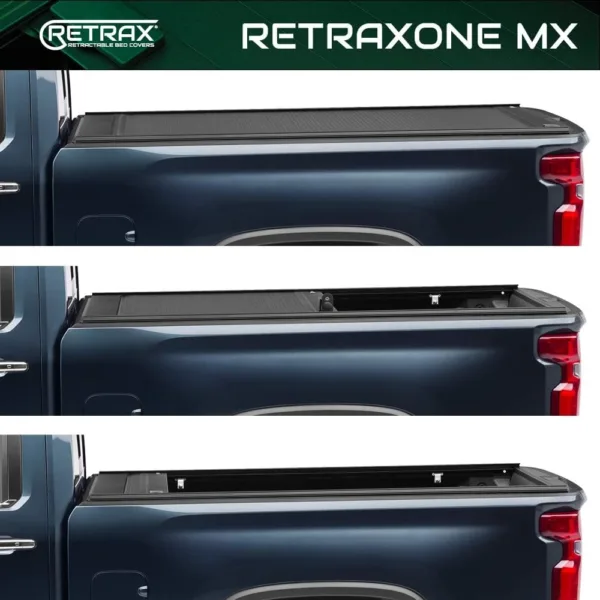 RetraxONE MX Retractable Truck Bed Tonneau Cover | 60374 | Fits 2015 - 2020 Ford F-150 Super Crew, Super Cab & Reg. Cab 6' 7" - Image 3