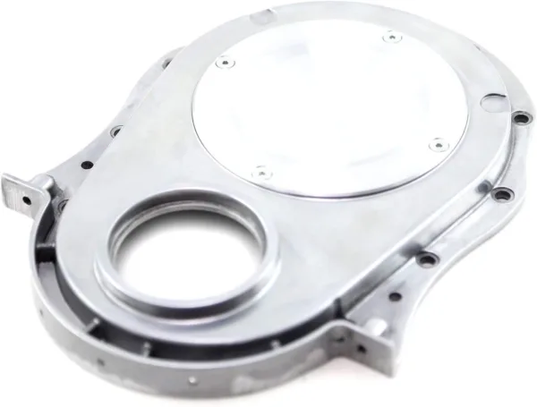 PCE by Speedmaster PCE265.1021 Fits Chevy BBC 454 Gen 1-4 2-Piece Aluminum Timing Chain Cover w/Inspection Plate