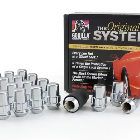 Gorilla Automotive 71674N "The System" Acorn Wheel Locks (7/16" Thread Size) - For 6 Lug Wheels