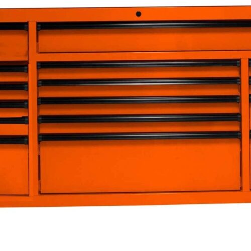 Homak OG04072160 RS Pro Series 16 Drawer Orange Roller Tool Cabinet, 72″ W X 24″ D X 40-3/8″H