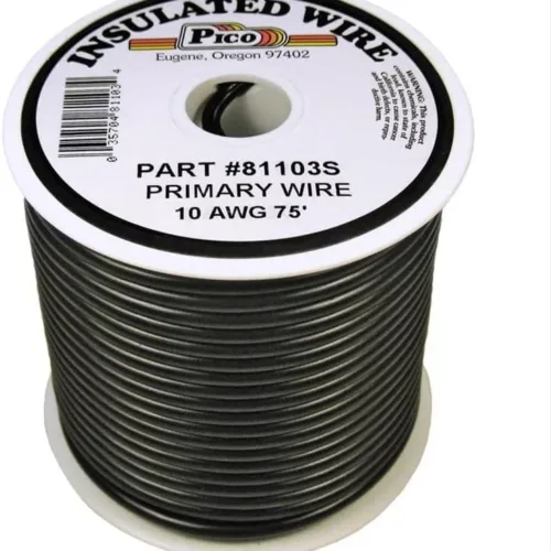 10 AWG Black Primary Wire