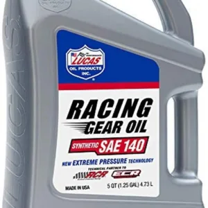 Synthetic SAE 140 Racing Gear Oil/3x1/5 Quart