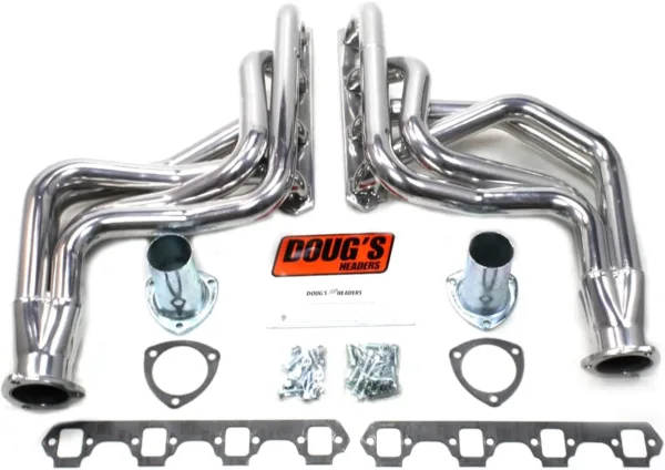 Doug's Headers (D623 1-3/4" 4-Tube Metallic Ceramic Coating Full Length Exhaust Header for Ford 260-351W with TCI or Mustang II