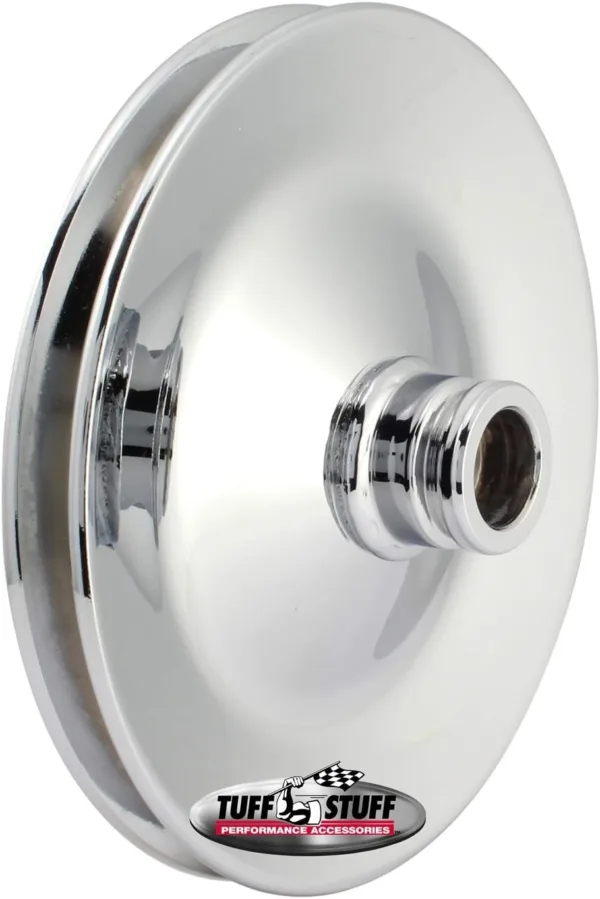 Tuff Stuff Performance 8485A Power Steering Pump Pulley Single V-Groove Fits All Tuff Stuff Saginaw Style Pumps That Require A