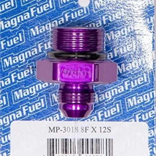 MagnaFuel MP-3018-8AN to -12AN O-Ring Male Adapter Fitting