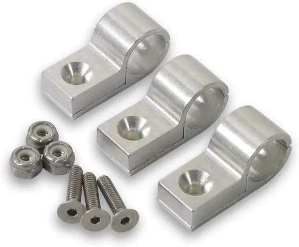 Earls 170203ERLP 3/16" Clear Aluminum Clamp (Mach.)