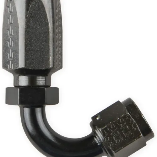 Earl’s Power Steering Hose End -6 120 Deg. – Black