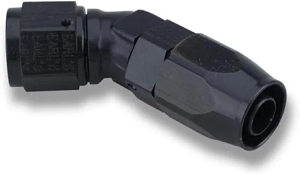 Earl's -10 45 Deg. L/P Black Swivel-Seal