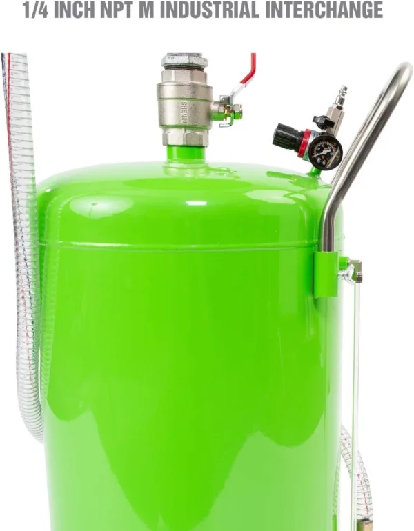 OEMTOOLS 87042 18 Gallon Portable Oil Lift Drain, Waste Oil Drain with Steel Waste Oil Container, Oil Changing, Oil Dolly for - Image 6