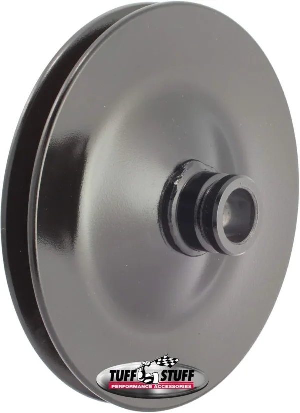 Tuff Stuff Performance 8485B Power Steering Pump Pulley Single V-Groove Fits All Tuff Stuff Saginaw Style Pumps That Require A