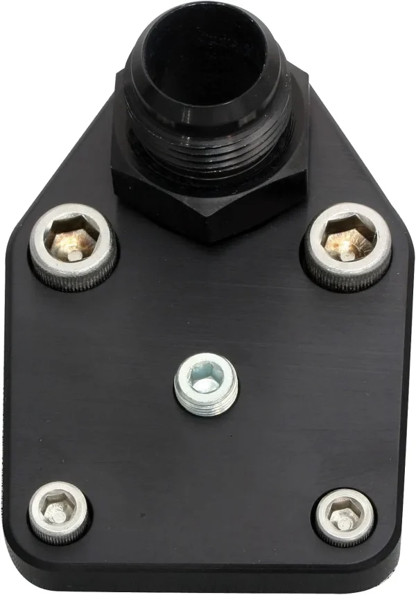Moroso 65397 Cover Plate with Fitting for Small Block Chevy