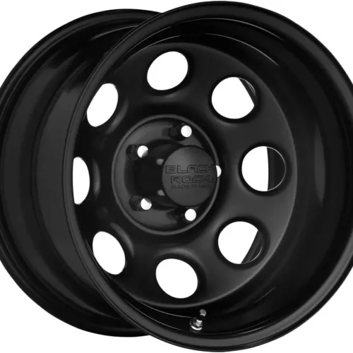 BLACK ROCK 997B SOFT 8 Wheel with Matte (0 x 8. inches /5 x 139 mm, -19 mm Offset)