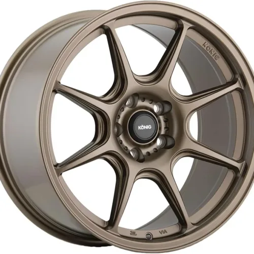 Konig Lockout Wheels Matte Bronze Aluminum (1 x 1. inches /5 x, 1 inches Offset)