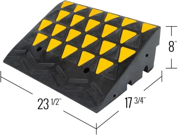 Guardian KR45R Heavy Duty Curb Ramp - 60,000 lb Support - Industrial Grade - 17.7 Inch x 7.8 Inch - Image 3
