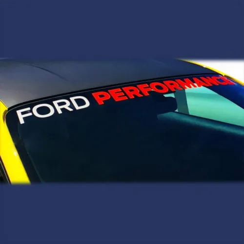 Ford Performance 2015-2017 Mustang Windshield Banner Ford Performance – White/Red