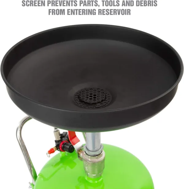 OEMTOOLS 87042 18 Gallon Portable Oil Lift Drain, Waste Oil Drain with Steel Waste Oil Container, Oil Changing, Oil Dolly for - Image 2