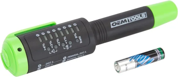 OEMTOOLS 25269 Brake Fluid Tester DOT 3, DOT4 Brake Fluid, DOT 5.1, Brake Tech Tools, Tests Formulas of Brake Fluid for Excess