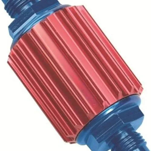 Professional Products 10216 Red/Blue -6 AN Inline Fuel Filter