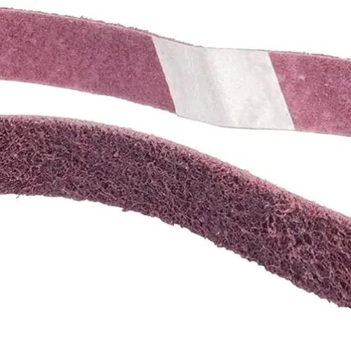 Norton 66261055310 55310 Non-Woven Sanding File Belt, 18 in L x 1/2 in W, 120 Grit, Maroon