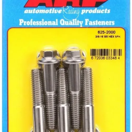 Autoracing Products 625-2000 S/S Bolt Kit – 6pt. (5) 3/8-16 x 2.000