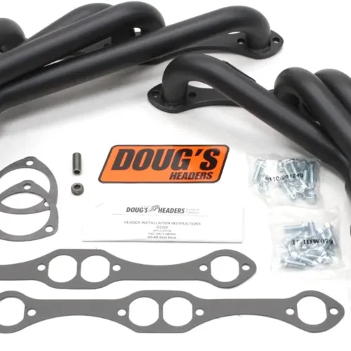 Doug’s Headers (D3320-B) 1-5/8″ 4-Tube Black Coating Hi-Temperature Shorty Exhaust Header for Chevrolet Camaro Small Block