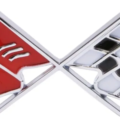 Trim Parts 5955 Front X-Flag Emblem (1968-1972 Corvette)