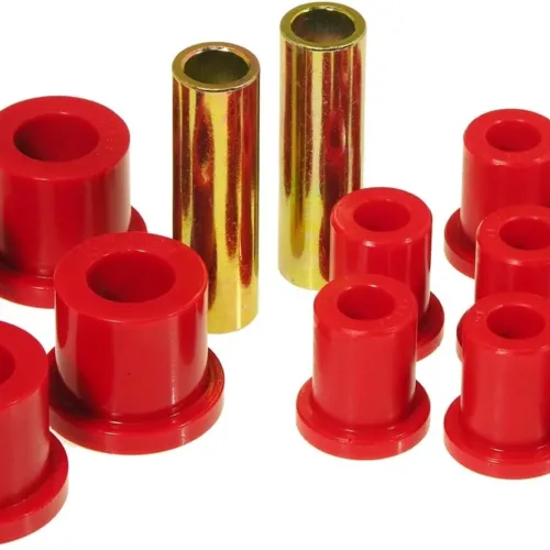 Prothane 4-1002 Red Rear Spring Eye and Shackle Bushing Kit