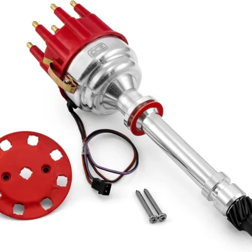 Speedmaster PCE376.1096.01 Fits Chevy SBC 350 BBC 454 8000 Series Pro Billet Distributor [Red]