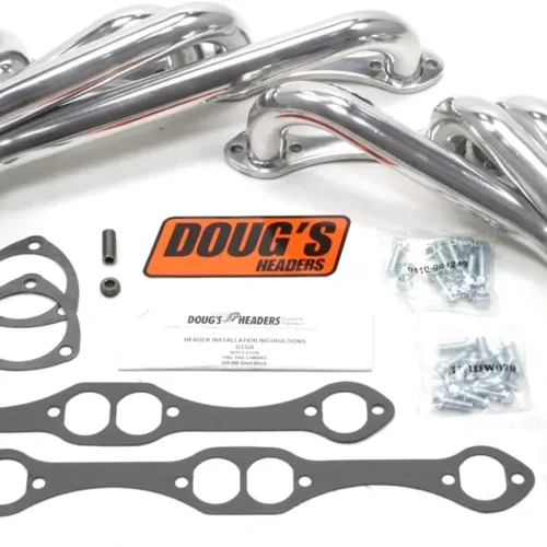 Doug’s Headers D3320 1-5/8″ 4-Tube Shorty Metallic Ceramic Coated Exhaust Header for Small Block Chevrolet 82-92