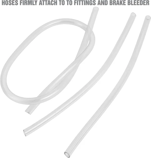 OEMTOOLS 25036 Bleed-O-Matic One-Man Brake Bleeder Kit, Featuring An Opaque Brake Bleed Bottle / Transparent Hoses and Tapered - Image 6