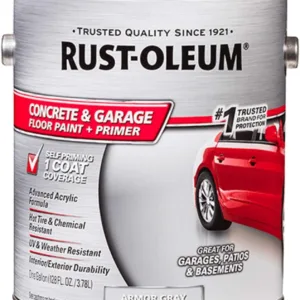 Rust-Oleum 225359 Epoxy Shield Gray Base Single Part 1-Gallon Armor Concrete Floor Acrylic Paint, 1 gal, 128 Fl Oz (Pack of 1)