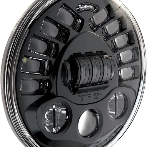 J.W. Speaker 0555011 Model 8790 LED High and Low Beam Adaptive Headlight with Black Inner Bezel, 1 Pack