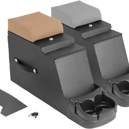 Rugged Ridge | Center Console, Stereo Security, Gray | 13104.09 | Fits 1976-1995 Jeep CJ & Wrangler YJ