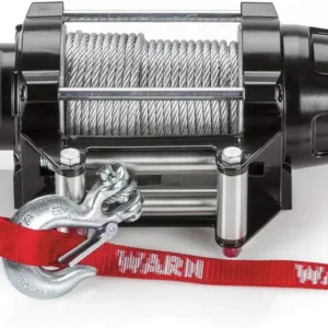 WARN 101045 VRX 45 Powersports Winch with Dash Mounted Switch and Steel Cable Wire Rope: 1/4" Diameter x 50' Length, 2.25 Ton