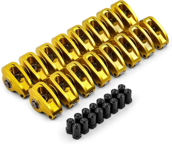 Speedmaster PCE261.1008.01 Fits Chevy SBC 350 1.6 Ratio 3/8" Aluminum Roller Rocker Arms Set