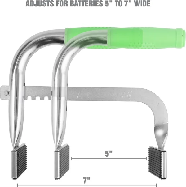 OEMTOOLS 25283 Battery Carrier, Safely Grab, Lift, and Carry Batteries During Removal and Installation, Adjustable from 5 Inches - Image 4