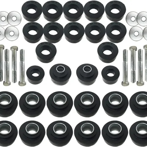 Body Mount OE Style Rubber Bushing and Hardware Kit Compatible with Chevelle Convertible 1964-1967