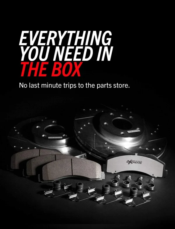 Power Stop K1601-26 Rear Z26 Carbon Fiber Brake Pads with Drilled & Slotted Brake Rotors Kit - Image 6