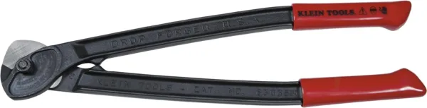 Klein Tools 63035SC Specialty Cable Cutter, Wire Rope Cutter Cuts Wire up to 9/32-Inch and Stoffel Container Seals