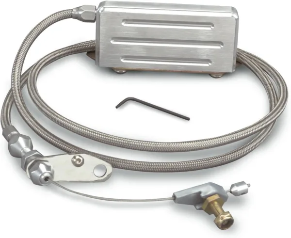 Lokar KD-2400HT60 60" Kickdown Cable Kit with Braided Stainless Steel Housing for GM TH-400 Transmission