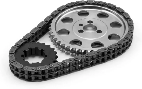 Speedmaster PCE264.1001 Fits Chevy SBC 350 Double Roller 9 Keyway Billet Steel Timing Chain Kit (Tor/Brg)
