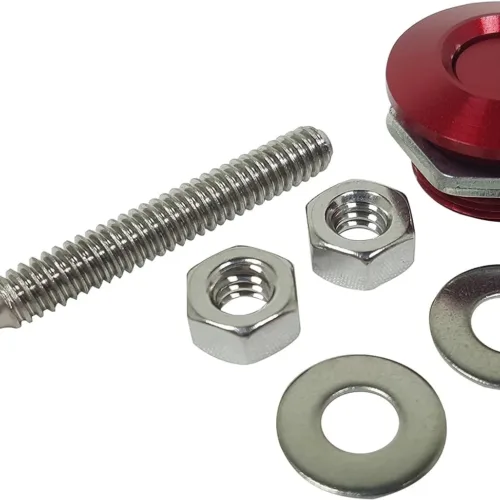 Quik-Latch Products QL-25-RD1.5 1.5″ Diameter Red Anodized Aluminum Mini Quick Release Latch