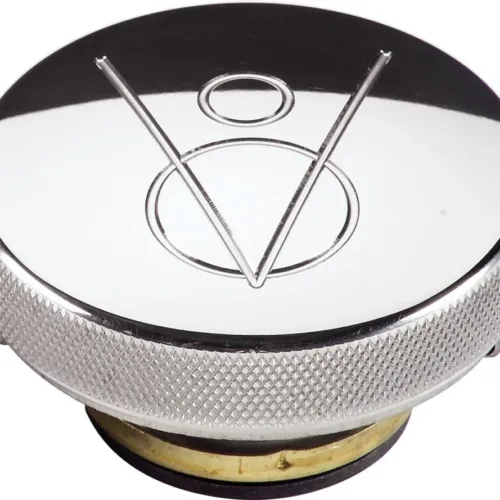 Billet Specialties 75420 14 lb. Polished V8 Logo Radiator Cap
