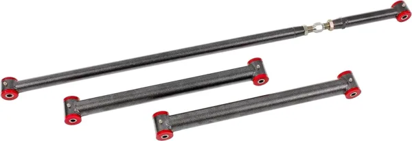 BMR Suspension RSK032H Rear suspension kit, on-car adjustable, poly TCA001, PHR002 Black Hammertone 1982-2002 4th Gen F-Body