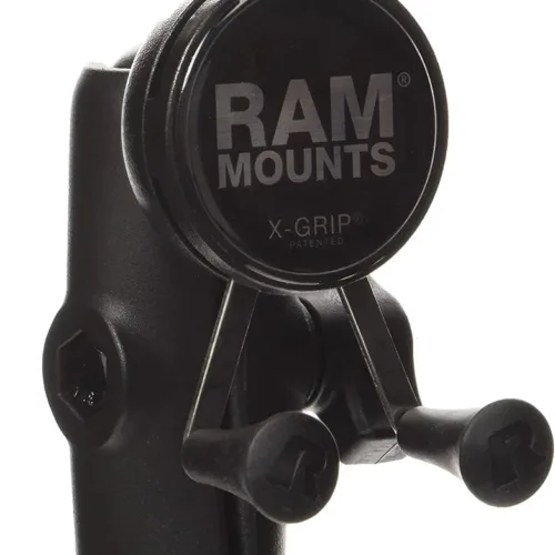 Ram Mount 1-Inch Diameter Ball Mount with Diamond Base and Universal X-Grip Cell/iPhone Holder – Non-Retail Packaging – Black