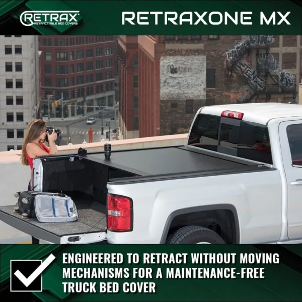 RetraxONE MX Retractable Truck Bed Tonneau Cover | 60374 | Fits 2015 - 2020 Ford F-150 Super Crew, Super Cab & Reg. Cab 6' 7" - Image 5
